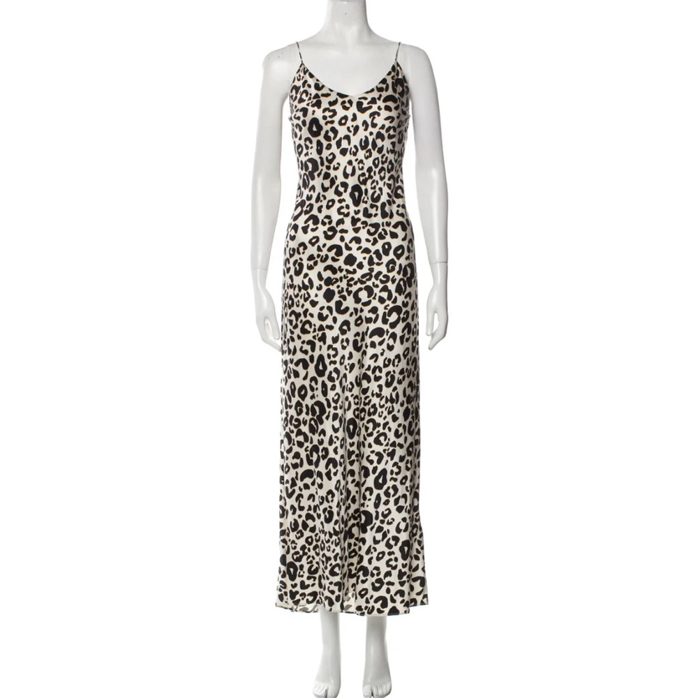 NWT Anine Bing 100% silk long dress leopard size:Small